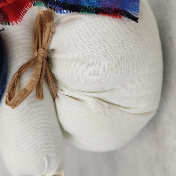 Tabletop Stuffed Snowman Doll with Top Hat and Scarf Winter Christmas Decor - Picture 9 of 11